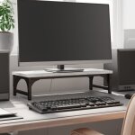 Vidaxl support de moniteur sonoma gris 55x23x14 cm bois d'ingénierie Vidaxl support de moniteur sonoma gris 55x23x14 cm bois d'ingénierie