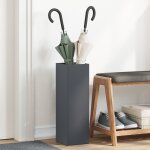 Vidaxl support de parapluie anthracite m�tal standard porte - parapluie
