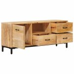 Vidaxl supports de t�l�vision avec tiroir marron 110 x 30 x 46 cm