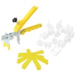 Vidaxl systme de nivellement de carrelage 250 cales 500 clips 2 mm