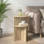 Vidaxl table d'appoint ch�ne sonoma Ø 39, 5 x 55 cm bois d'ing�nierie