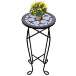 Vidaxl table d'appoint mosaïque noir et blanc Vidaxl table d'appoint mosaïque noir et blanc