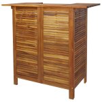 Vidaxl table de bar 110 x 50 x 105 cm bois d'acacia massif