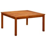 Vidaxl table basse de jardin 85x85x45 cm bois solide d'acacia Vidaxl table basse de jardin 85x85x45 cm bois solide d'acacia
