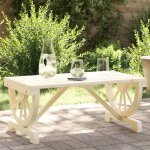 Vidaxl table basse de jardin 90x50x40 cm bois de sapin massif