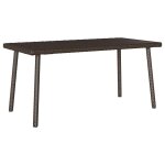 Vidaxl table basse de jardin rectangulaire marron 40x40x37 cm rotin Vidaxl table basse de jardin rectangulaire marron 40x40x37 cm rotin