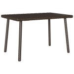 Vidaxl table basse de jardin rectangulaire marron 60x40x37 cm rotin Vidaxl table basse de jardin rectangulaire marron 60x40x37 cm rotin