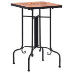 Vidaxl table de bistro mosaque terre cuite cramique