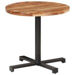 Vidaxl table de bistro ronde ?80x75 cm bois d'acacia massif Vidaxl table de bistro ronde ?80x75 cm bois d'acacia massif