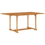 Vidaxl table de jardin 150x90x75 cm bois de teck massif Vidaxl table de jardin 150x90x75 cm bois de teck massif