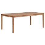 Vidaxl table de jardin 200x100x77 cm bois de teck solide