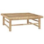 Vidaxl table de jardin 65x65x30 cm bambou