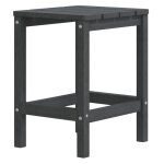 Vidaxl table de jardin adirondack anthracite 38x38x46 cm pehd