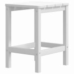 Vidaxl table de jardin adirondack blanc 38x38x46 cm pehd