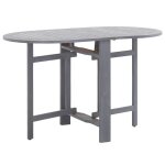 Vidaxl table de jardin gris 120x70x74 cm bois d'acacia massif