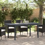 Vidaxl table de jardin gris foncé aluminium grande Vidaxl table de jardin gris foncé aluminium grande