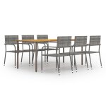 Vidaxl table de jardin noir 90x90x73 cm aluminium coul�