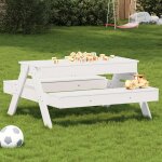 Vidaxl table de pique - nique avec bac a sable pour enfants pin massif