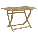 Vidaxl table pliable de jardin 120x70x75 cm bois d'acacia solide