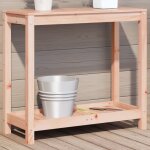 Vidaxl table de rempotage et tagre 82, 5x35x75cm bois massif douglas