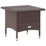 Vidaxl table a thé marron 50x50x47 cm résine tressée Vidaxl table a thé marron 50x50x47 cm résine tressée