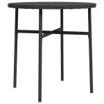 Vidaxl table a thé noir 45 cm résine tressée Vidaxl table a thé noir 45 cm résine tressée