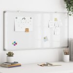 Vidaxl tableau blanc magntique 60x30x1, 7 cm aluminium