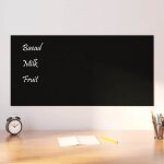 Vidaxl tableau noir magntique mural noir 100x50 cm verre tremp