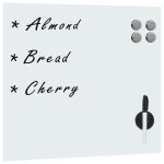 Vidaxl tableau noir magn�tique mural verre 40x40 cm