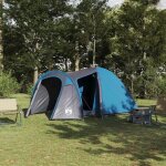 Vidaxl tente d�me avec toit avec stockage avec event bleu 384 x 254 x 170 cm