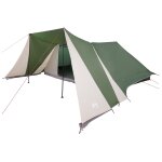 Vidaxl tente familiale avec porche vert prolong pour 12 personnes, impermable