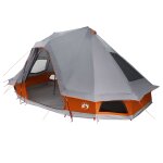 Vidaxl tente familiale tipi grise et orange pour 6 personnes etanche Vidaxl tente familiale tipi grise et orange pour 6 personnes etanche
