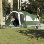 Vidaxl tente familiale tunnel 8 personnes vert imperm�able