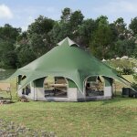 Vidaxl tente familiale vert 10 personnes