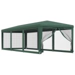 Vidaxl tente de fte avec 8 parois latrales en maille vert 3x9 m pehd
