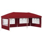 Vidaxl tente de f�te pop - up 575 x 289 x 245 cm bordeaux