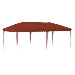 Vidaxl tente de f�te pop - up 575 x 290 x 245 cm terre cuite