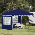 Vidaxl tente de f�te pop - up bleu 288 x 288 x 245 cm tissu oxford