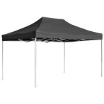 Vidaxl tente de r�ception pliable aluminium 4, 5x3 m anthracite