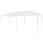 Vidaxl tente de rception 3 x 6 m pe blanc