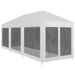 Vidaxl tente de rception avec 8 parois en maille 9 x 3 m