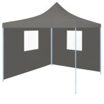 Vidaxl tente de réception escamotable avec 2 parois 3x3 m anthracite Vidaxl tente de réception escamotable avec 2 parois 3x3 m anthracite