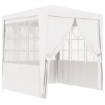 Vidaxl tente de réception avec parois latérales 2, 5x2, 5m blanc 90 g / m Vidaxl tente de réception avec parois latérales 2, 5x2, 5m blanc 90 g / m