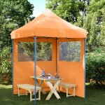 Vidaxl tente de r�ception pliable escamotable avec 2 parois lat�rales