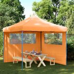 Vidaxl tente de r�ception pliable escamotable avec 2 parois lat�rales