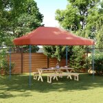 Vidaxl tente r�ception pliable escamotable terre cuite 410x279x315 cm