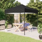 Vidaxl tente de r�ception pliable noir 2x2 m