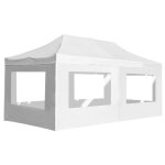 Vidaxl tente de r�ception pliable avec parois aluminium 6 x 3 m blanc