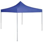 Vidaxl tente de rception pliable professionnelle 2x2 m acier bleu