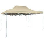 Vidaxl tente de rception pliable professionnelle 3x4 m acier crme